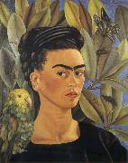 Frida Kahlo Self-Portrait with Bonito painting